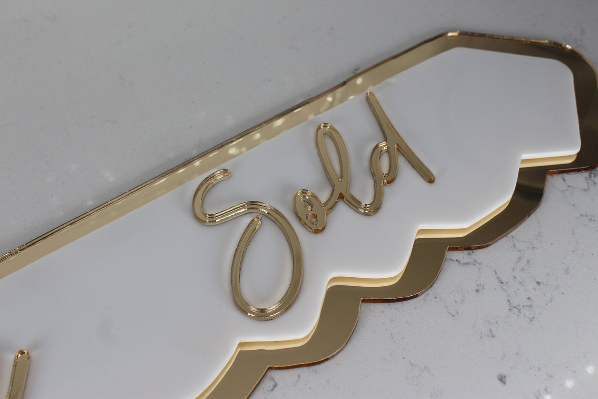 Luxury Realtor Key Sign | personalized Sold Sign | Key Sign | Realtor Closing Sign