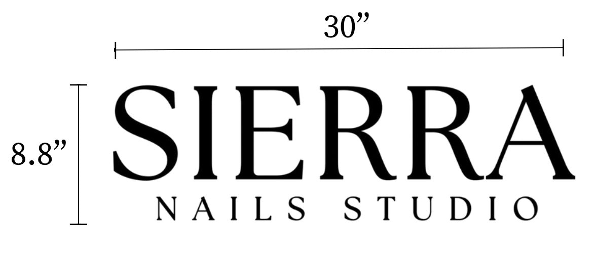 Sierra Nails Studio Wall Sign