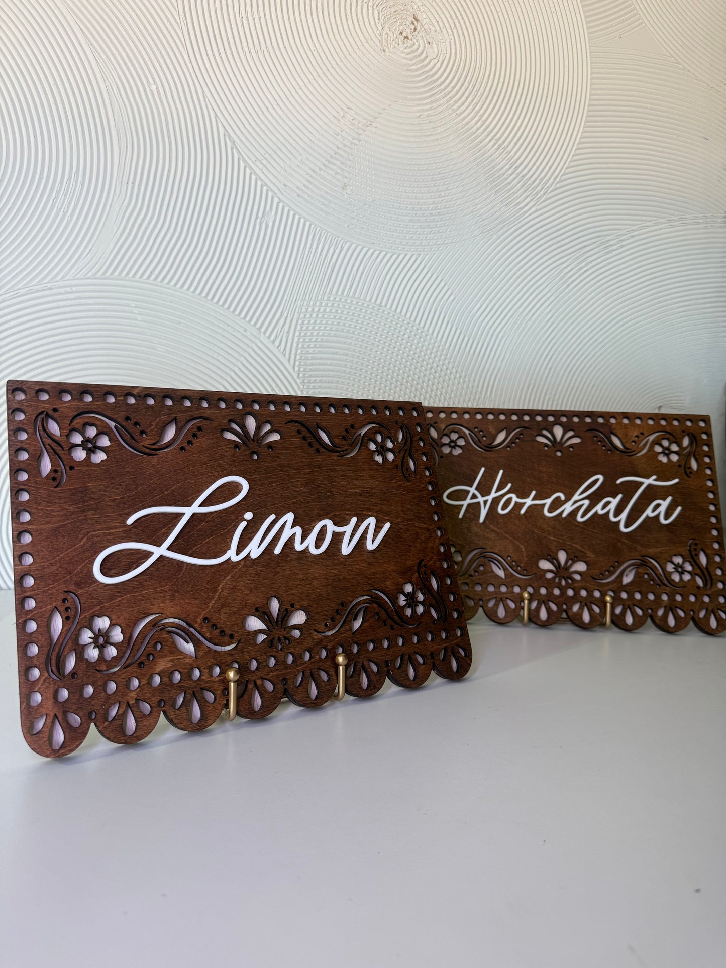 Personalized Wooden Papel Picado Sign | Custom Mexican-Inspired Decor