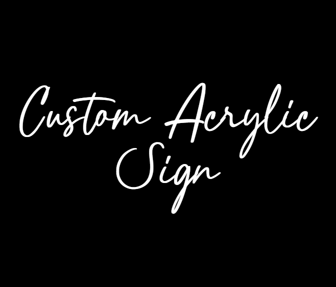 Custom Acrylic Wall Lettering